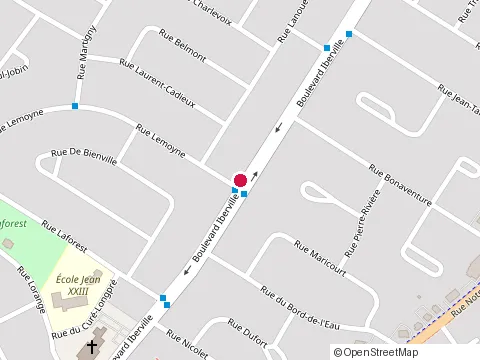 Location of Drain Français Lanaudière at 216 boulevard Iberville, Repentigny