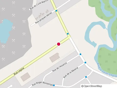 Location of Drainage C d l at 513 Rue Lepire, Québec