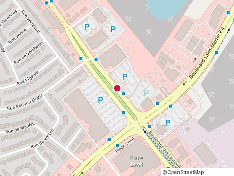 Location of Draperies Noha at 1140 boulevard des Laurentides, Laval