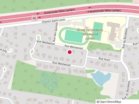 Location of Drew'S Details at Rue des Criquets, Salaberry-de-Valleyfield