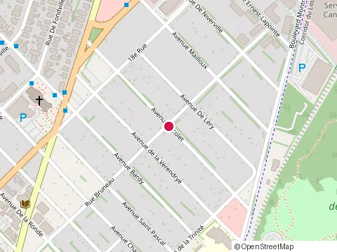 Location of Drouin Paysagiste at 1505 avenue Nicolet, Québec