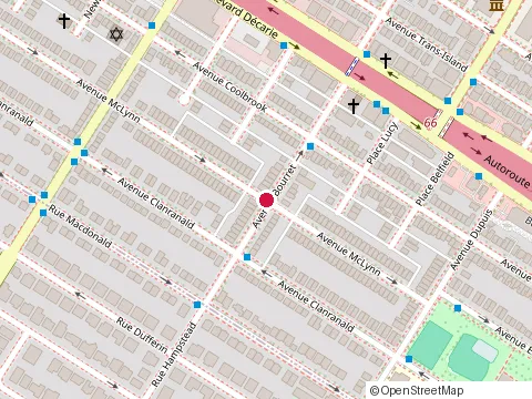 Location of Dse Construction Inc. at 5451 Bourret Ave, Montréal