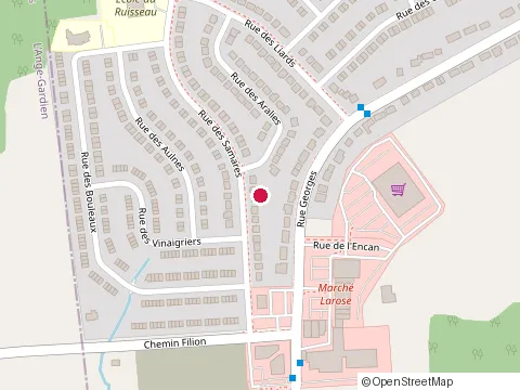 Location of du Ruisseau Primary School at 175 Rue des Samares, Gatineau