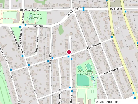 Location of du-Blanc Construction Enr at 417 7E Av S, Sherbrooke
