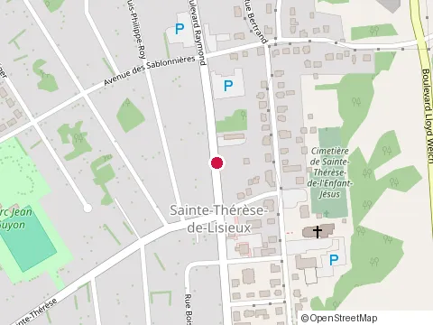 Location of Dubeau at 1075 boulevard Raymond, Québec
