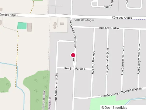 Location of Dubord Design Architecture at 8600 Rue Marie-Anne Fortier, Mirabel
