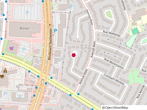 Location of Dugal Boivin at 7420 Marengo Place, Brossard
