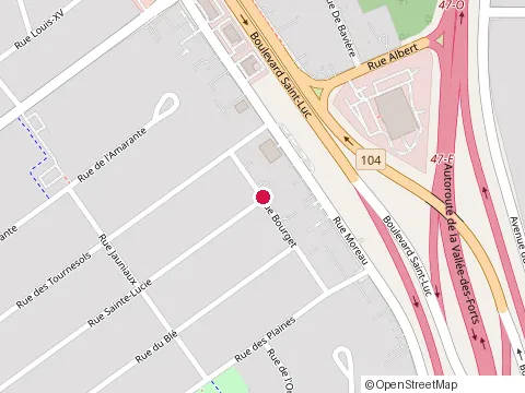 Location of Dumont Racing Art at 31 Rue du Blé, Saint-Jean-sur-Richelieu