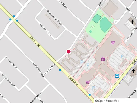 Location of Metro at 1521 Rebecca St, Oakville
