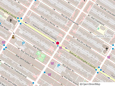 Location of Duotech Amenagement Inc at 6745 avenue Christophe Colomb, Montréal