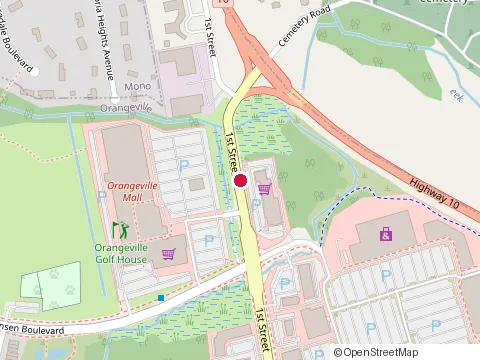 Location of Metro at 150 First St, Orangeville