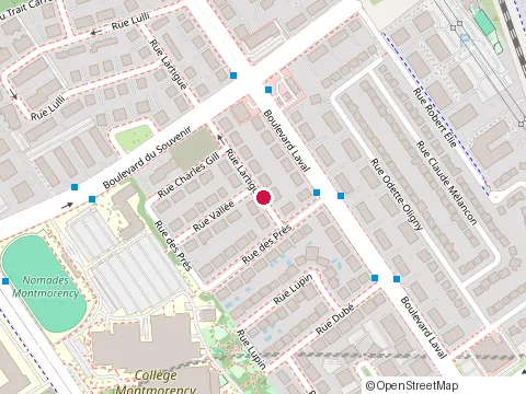 Location of Dupuis Robert at 509 Rue Lartigue, Laval