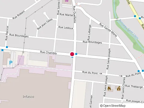 Location of Duquette Électrique at 755 Rue Chambly, Marieville