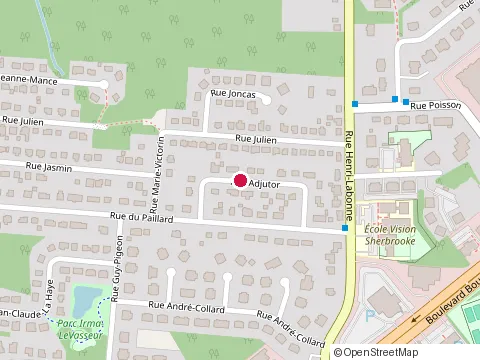Location of Dynamitage Desrochers at 1668 Rue Paillard, Sherbrooke