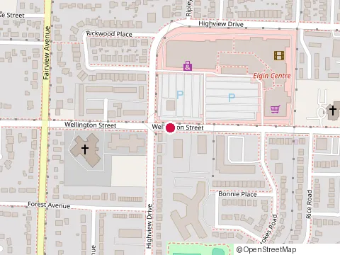 Location of Metro at 417 Wellington St, Saint-Thomas