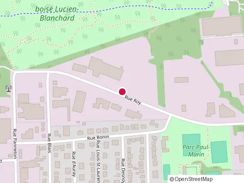 Location of E W Excavation at 2375 Rue Roy, Sherbrooke