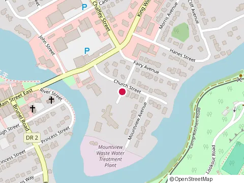 Location of Metro at 70 King William St, Huntsville