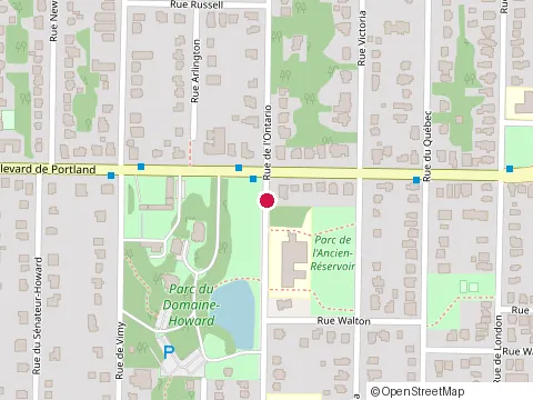 Location of Eastern Townships School Board at 242  Rue de l'Ontario, Sherbrooke