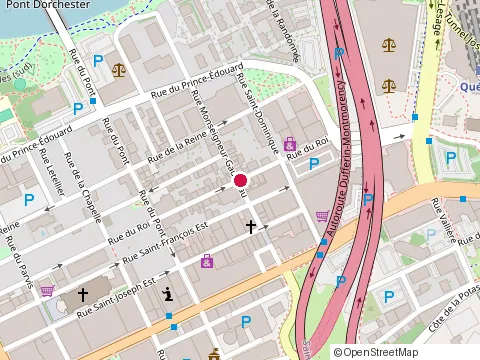 Location of Ebène Qc. at 700 Rue du Roi, Québec