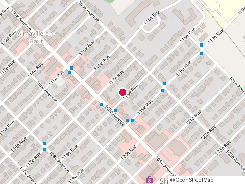 Location of Ebeniste Garceau at 457 117E Rue, Shawinigan