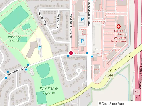 Location of Ebenisterie Charles Pagé at 316 Rue Pierre-Laporte, Terrebonne