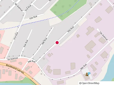Location of Ebénisterie E l at 1000 95E Rue, Saint-Georges