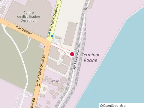 Location of Ebenisterie Gd Pro Inc at 300 Rue Dickson, Montréal