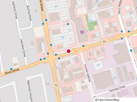 Location of Metro at 1111 Davis Dr, Newmarket