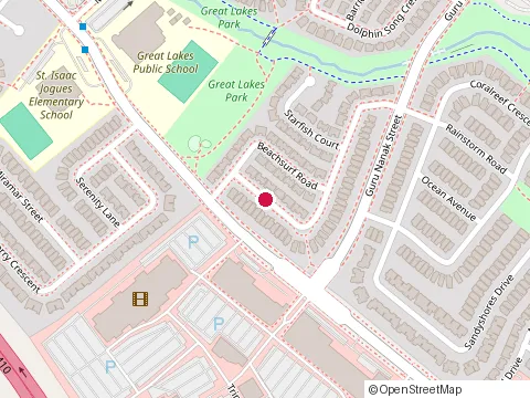 Location of Metro at 20 Great Lakes Drive, Brampton
