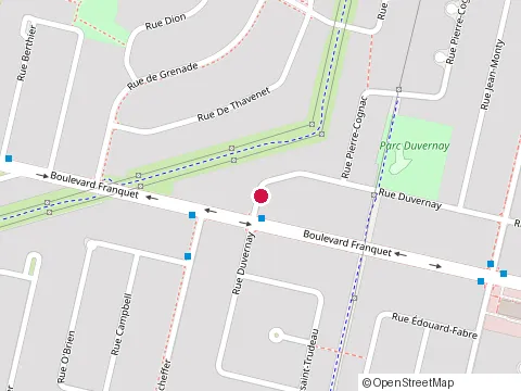 Location of Ébénisterie Robert Pothier at 1482 Rue Duvernay, Chambly