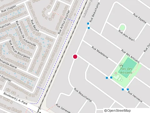Location of Ebenisterie S Tremblay at 527 Rue Beauchamp, Repentigny