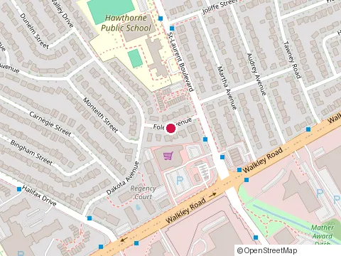 Emplacement de Metro au 2261 Walkley Road, Ottawa