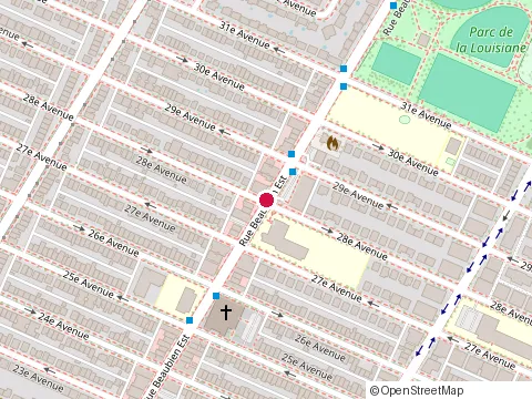 Location of Eca Professional Medical Center at 4403 Rue Beaubien E, Montréal