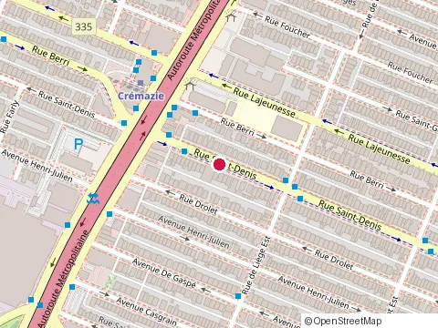 Location of Eccycleme at 8515 Rue Saint-Dominique, Montréal