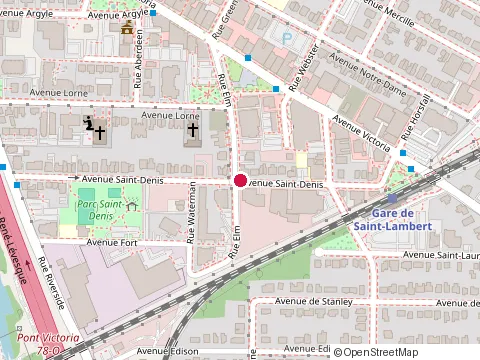Location of Echoppe des Fromages Inc at 205 avenue Saint-Denis, Saint-Lambert