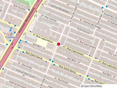 Location of Eco Graphik Enr at 8318 Rue Lajeunesse, Montréal