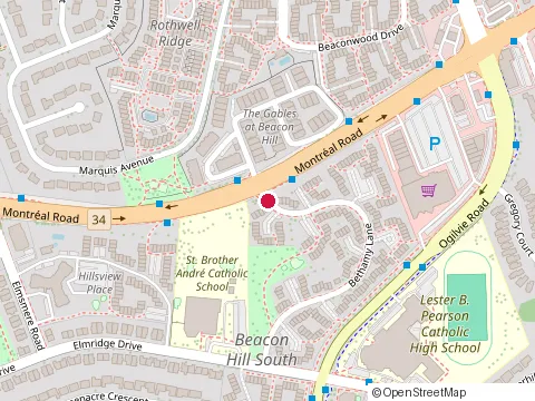 Location of Metro at 1930 Montréal Rd, Gloucester