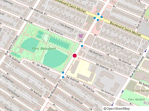 Location of École Alternative Rose-des-Vents at 3000 rue Beaubien E, Montréal