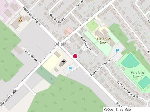 Location of École Amédée-Boutin at 3330 Route de l'Aéroport, Québec