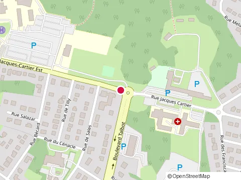 Location of Ecole Apostolique de Chicoutimi at 913 Rue Jacques-Cartier E, Chicoutimi