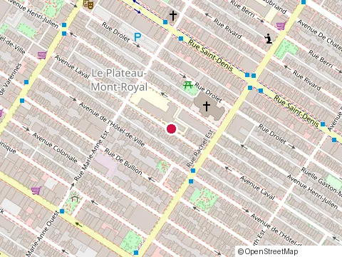 Location of École Arc-en-Ciel at 4265 Avenue Laval, Montréal