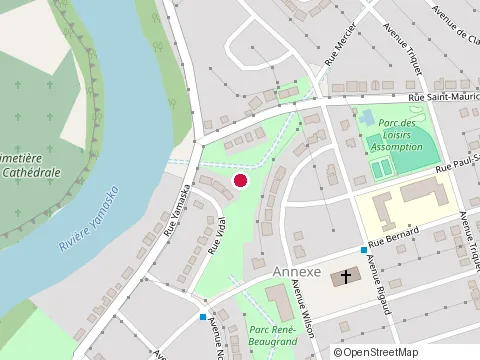 Location of École Assomption at 1900 Rue Bernard, Saint-Hyacinthe