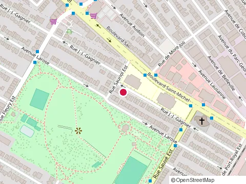 Location of École Atelier at 10055 Rue J.-J.-Gagnier, Montréal