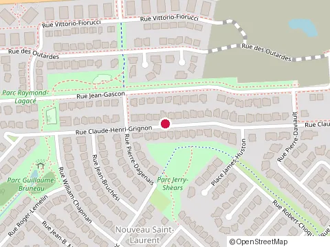 Location of École au Trésor-du-Boisé at 3925 rue Claude-Henri-Grignon, Saint-Laurent