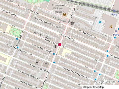 Location of Ecole Barthelemy-Vimont Annexe at 630 Rue Saint-Roch, Montréal