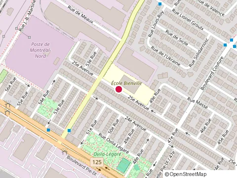 Location of École Bienville at 9275 25E Avenue, Montréal