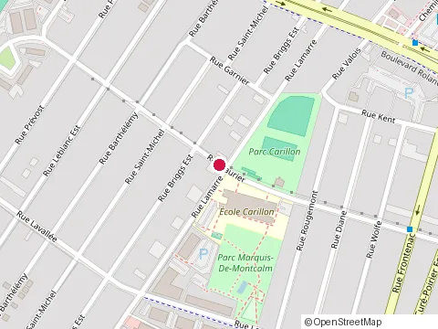 Location of École Carillon at 1360 Rue Laurier, Longueuil