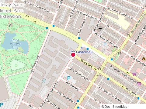 Location of Ecole d'Escrime Ancienne at 7250 Rue Clark, Montréal