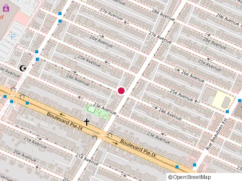 Emplacement de Ecole de Chant et Musique le P'Tit Bonheur au 6877 24E Av, Montréal