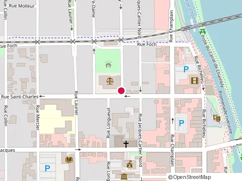 Location of Ecole de Conversation Anglaise at 1 Rue de Salaberry, Saint-Jean-sur-Richelieu